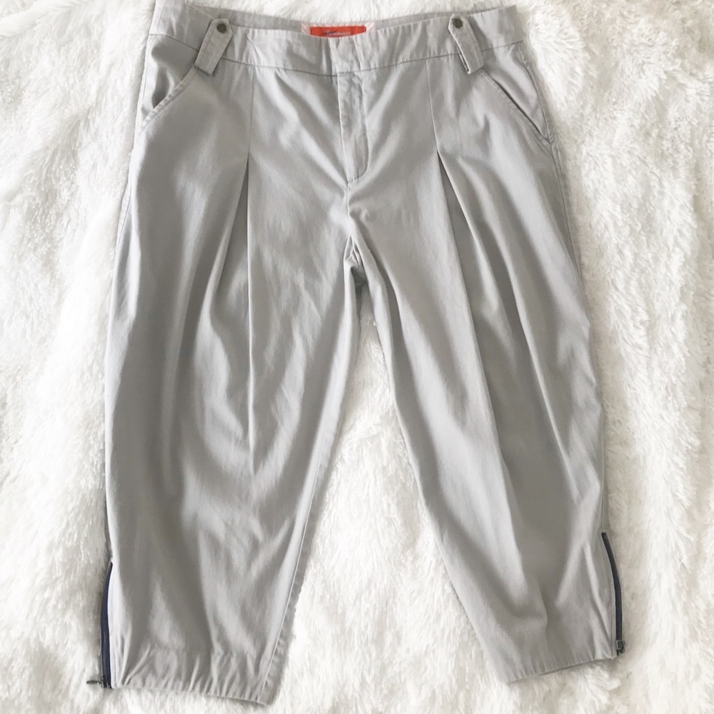 Anthropology Cartonnier Khaki Capris Zippered Cuff